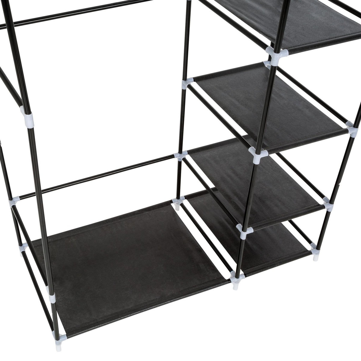 tectake Armoire Penderie en tissu 6 compartiments 107x175x45cm