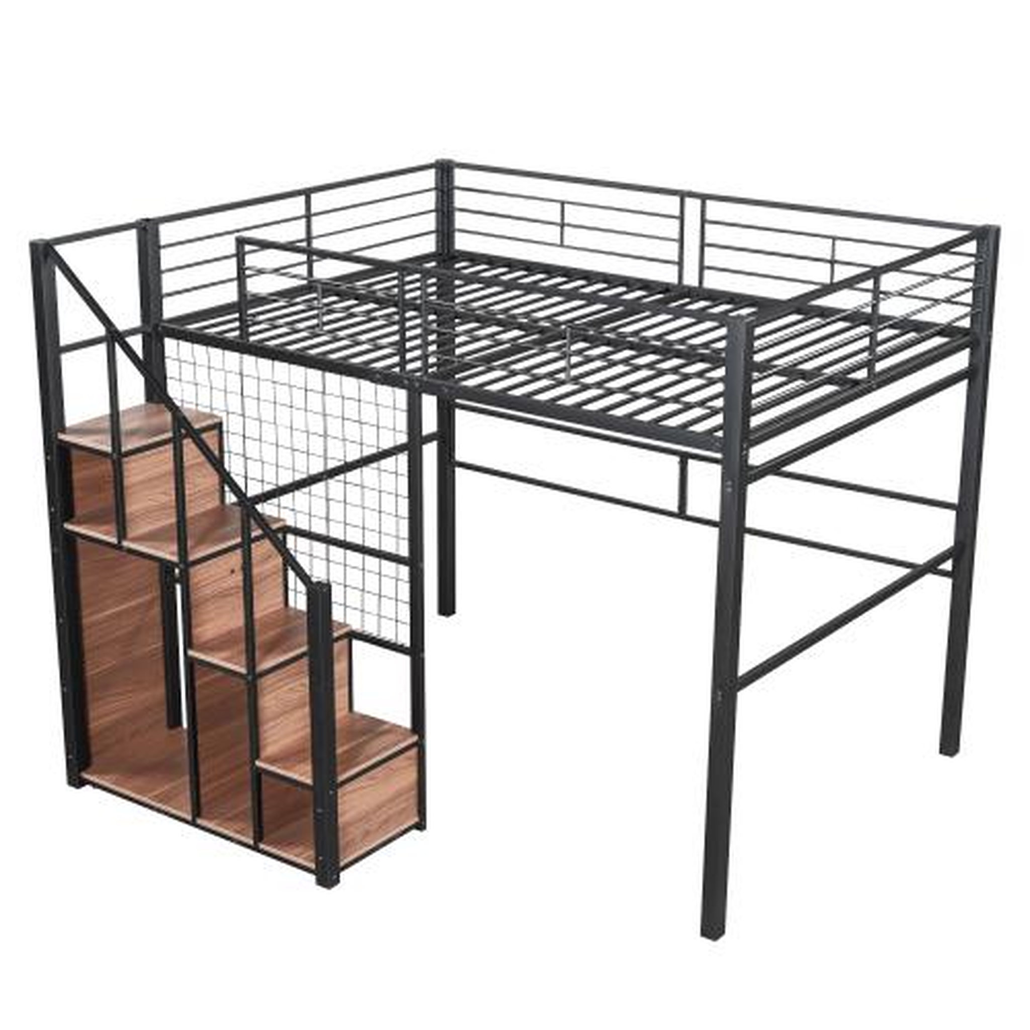 MERAX Lit mezzanine enfant. Coloris disponibles : Blanc