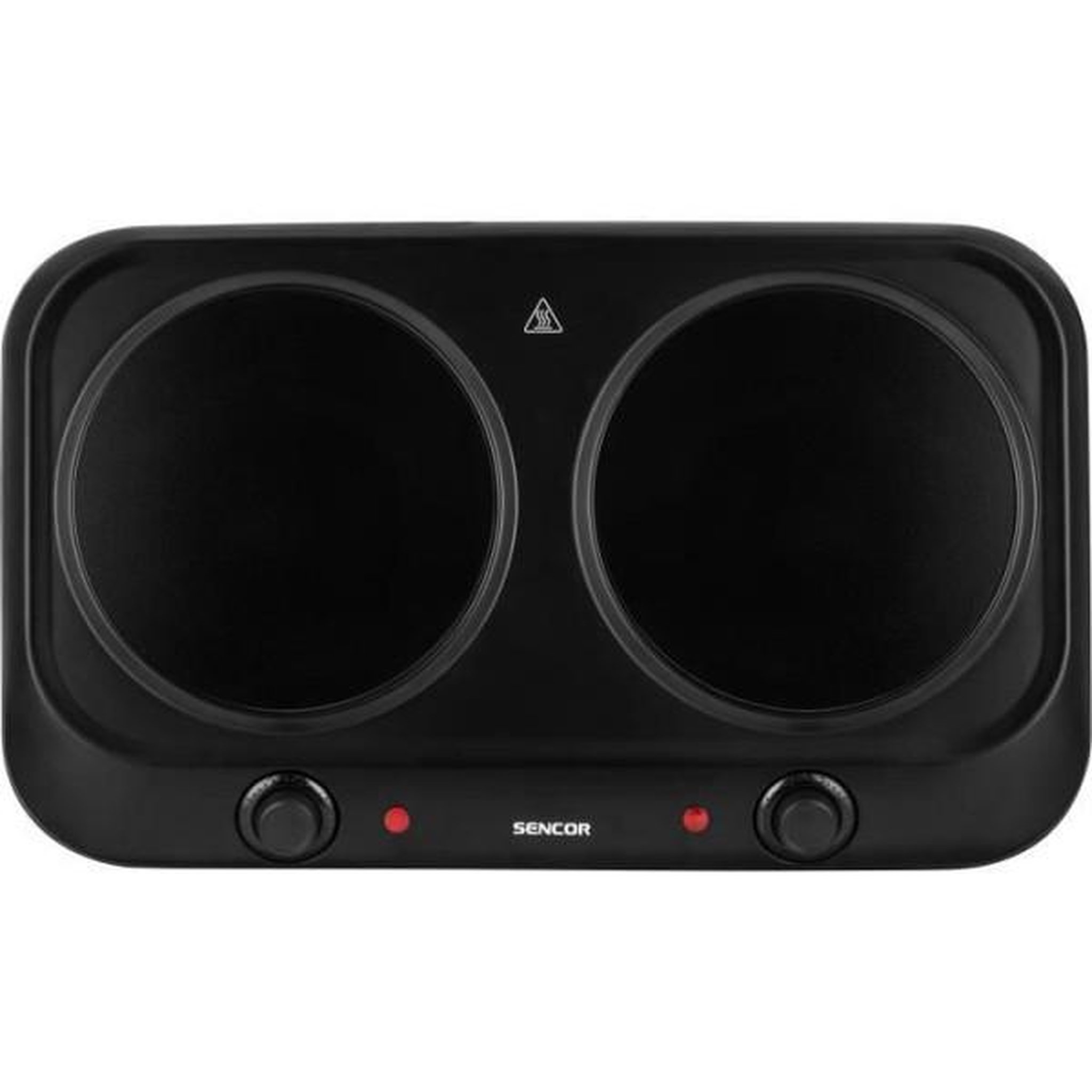 Voir la diapositive 2 : MARKET24 Plaque de Cuisson - Mobile Electrique Plaque de cuisson infrarouge - SENCOR - SCP 2263BK - 2400 W - 2 foyers - Noir