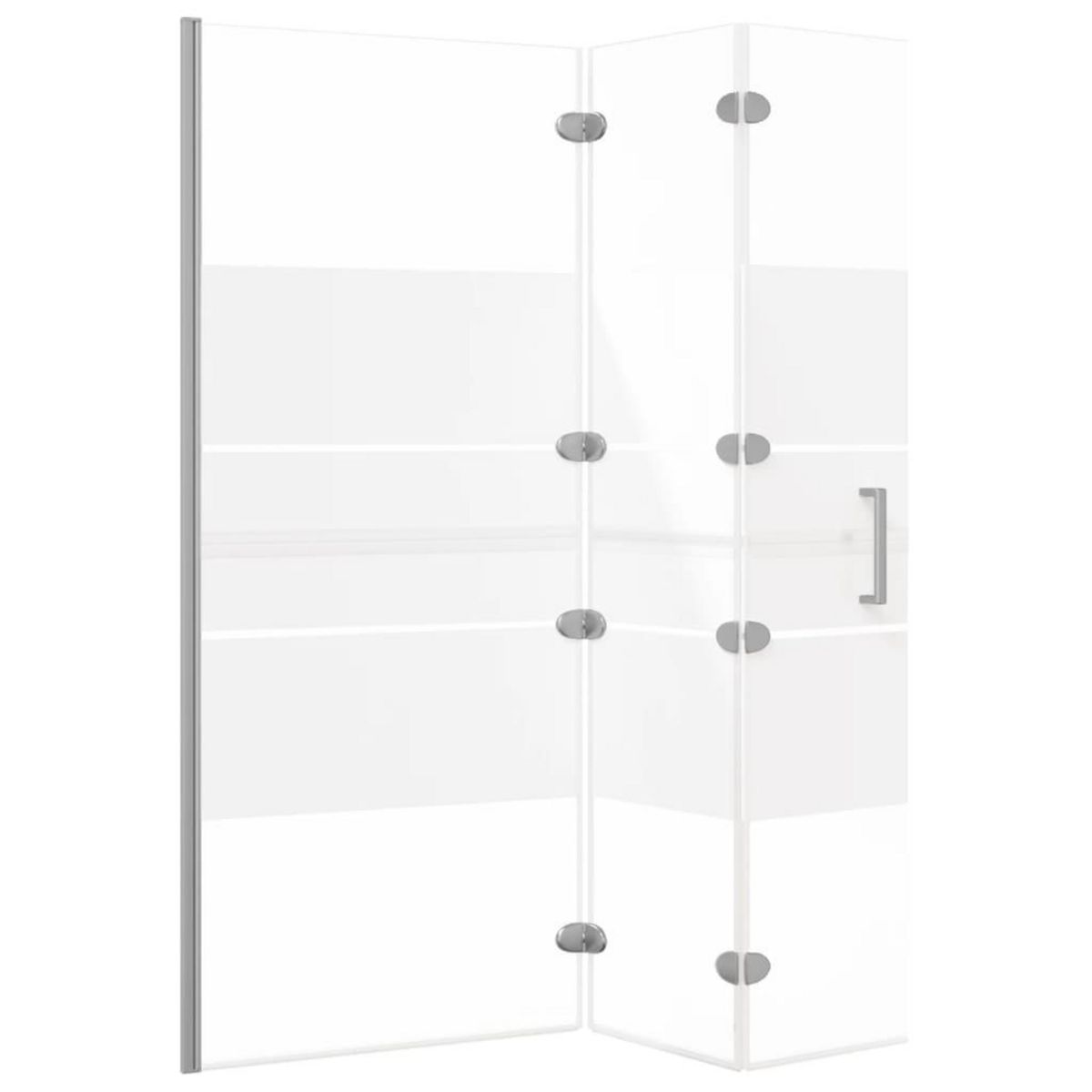 VIDAXL Cabine de douche pliable ESG 120x140 cm Blanc