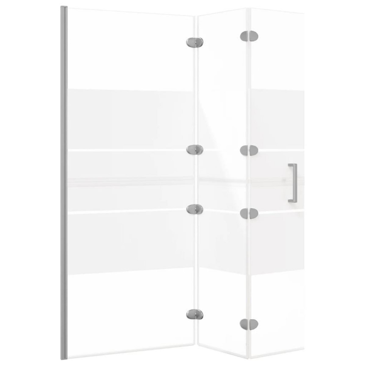 VIDAXL Cabine de douche pliable ESG 120x140 cm Blanc