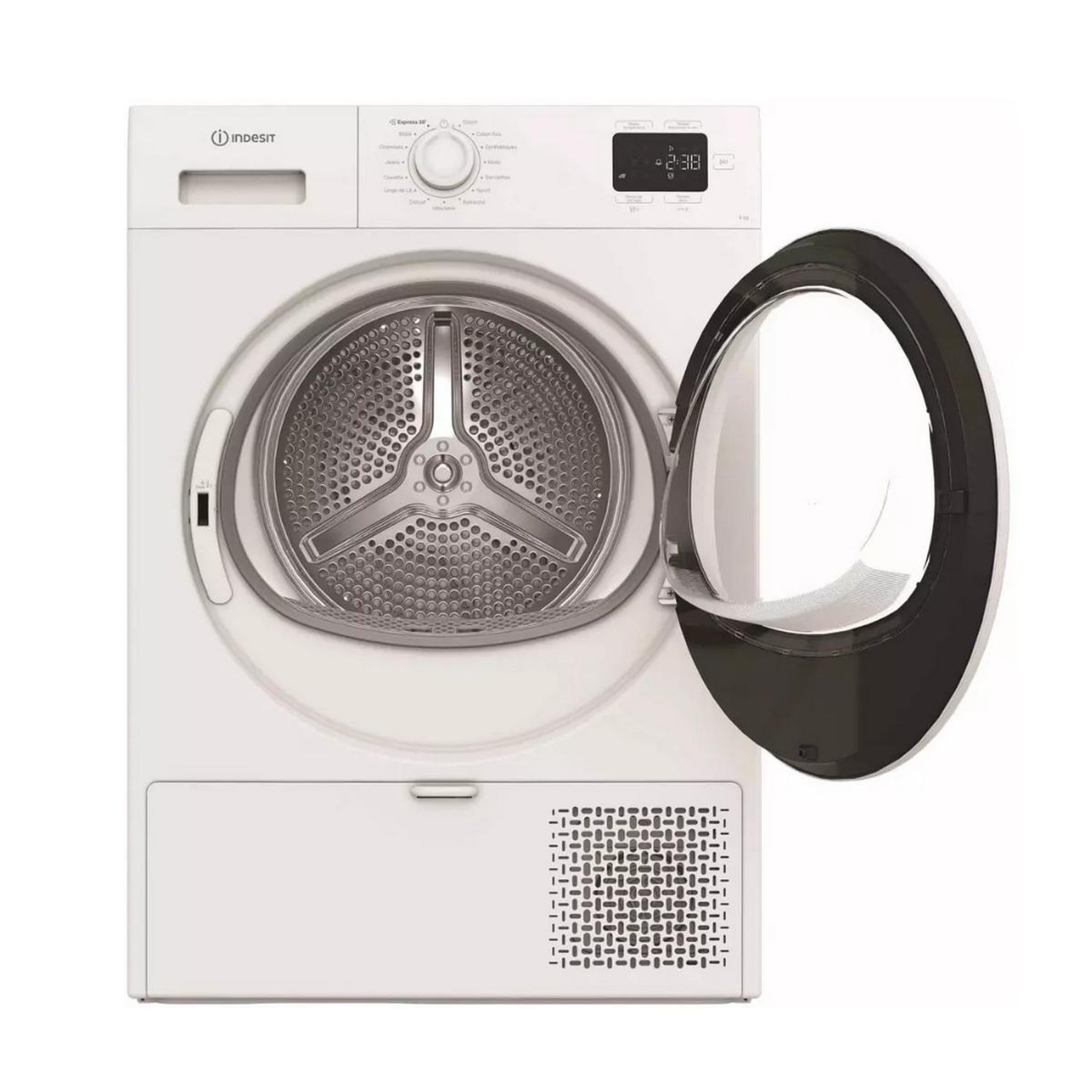 Voir la diapositive 3 : Indesit Sèche-linge pompe à chaleur 60cm 9kg blanc - cyd92dwwfrx