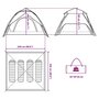 Voir la diapositive 6 : VIDAXL Tente de camping a dome 4 personnes liberation rapide