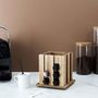 Voir la diapositive 5 : Paris Prix Porte-Capsules Rotatif  Espresso  16cm Naturel