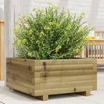 VIDAXL Jardiniere 50x50x26,5 cm bois de pin impregne