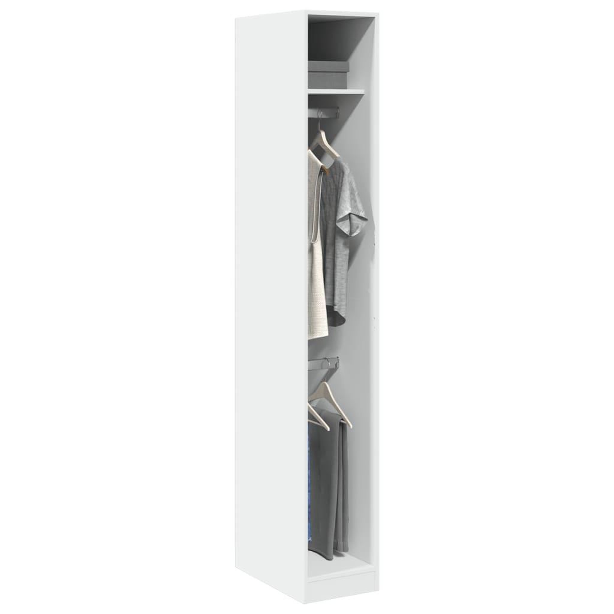 VIDAXL Garde-robe Blanc 30x50x200 cm Bois d'ingenierie