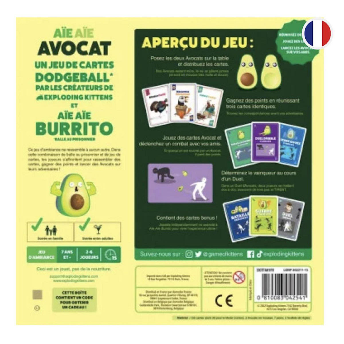 Asmodee aie aie avocat jeu de cartes