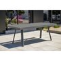 Voir la diapositive 3 : DCB GARDEN Table de jardin - 10/12 places - Aluminium - Gris - STOCKHOLM