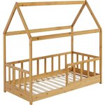 Habitat et Jardin Lit cabane en bois pour enfant  Mila  - 90 x 190 cm - Marron