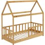 Voir la diapositive 1 : Habitat et Jardin Lit cabane en bois pour enfant  Mila  - 90 x 190 cm - Marron