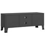 Voir la diapositive 5 : VIDAXL Meuble TV industriel Anthracite 105x35x42 cm Metal