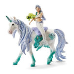 Schleich Sirene sur Licorne de mer, figurine fantastique, pour enfants des 5 ans, 15,5 x 8,2 x 18 cm - schleich 42509 BAYALA