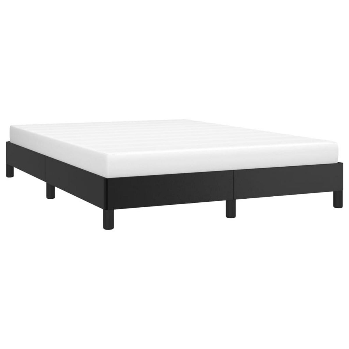 VIDAXL Cadre de lit sans matelas noir 140x190 cm similicuir