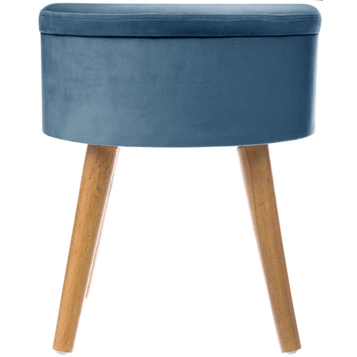 ATMOSPHERA Tabouret coffre en velours Tess - H. 44 cm