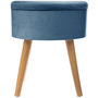 Voir la diapositive 2 : ATMOSPHERA Tabouret coffre en velours Tess - H. 44 cm