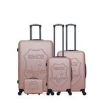 GENTLEMAN FARMER GENTLEMAN FARMER - Set de 4 Valises DAMON-C 75 cm 4 Roues. Coloris disponibles : Vert, Rouge, Marron, Beige, Rose, Gris, Noir