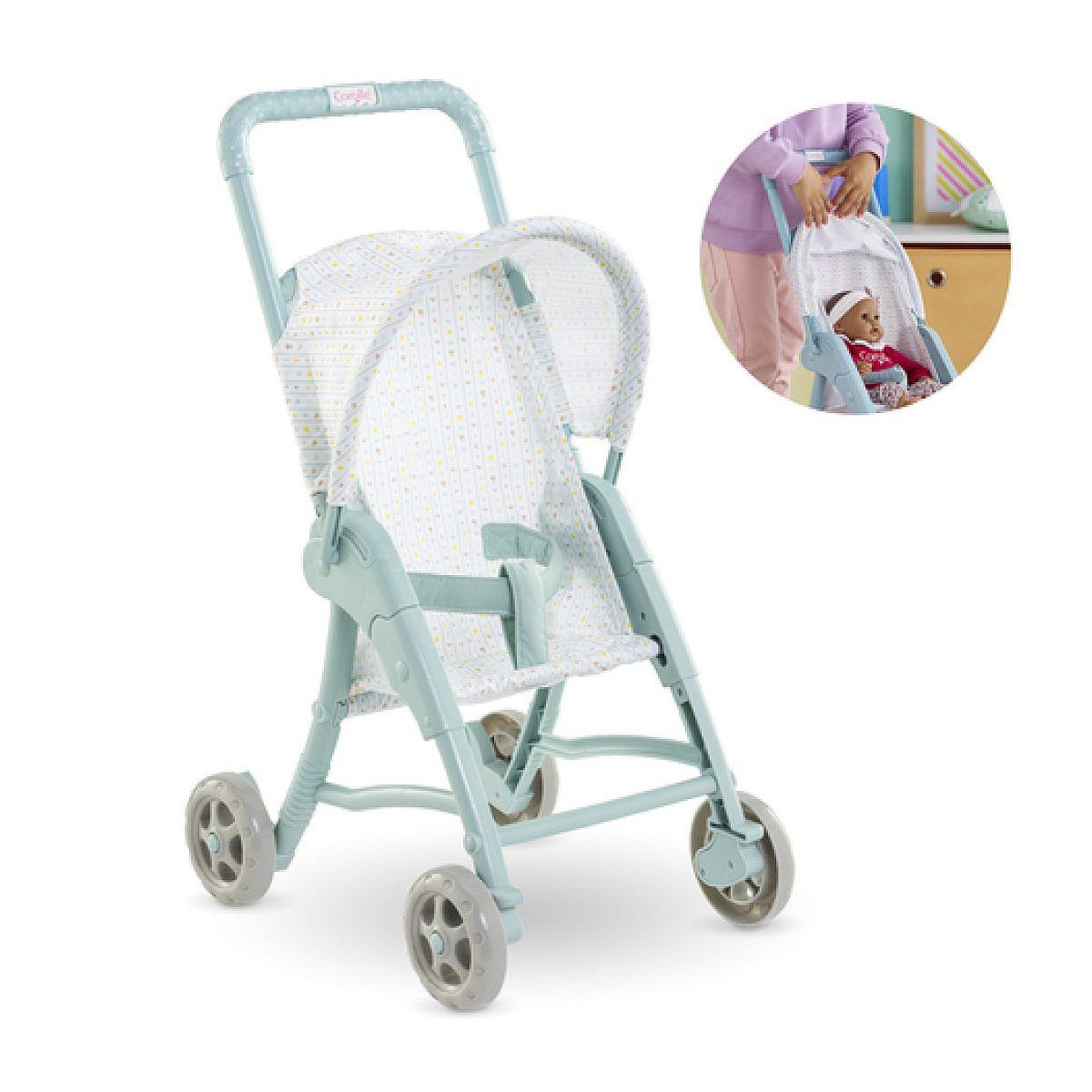 Voir la diapositive 3 : Corolle Bb30 poussette etoiles