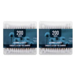 FIVE Lot de 400 Cotons-Tiges  Bambou  7cm Blanc