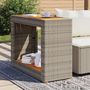 Voir la diapositive 3 : VIDAXL Table d'appoint de jardin dessus en bois gris 100x40x75 cm