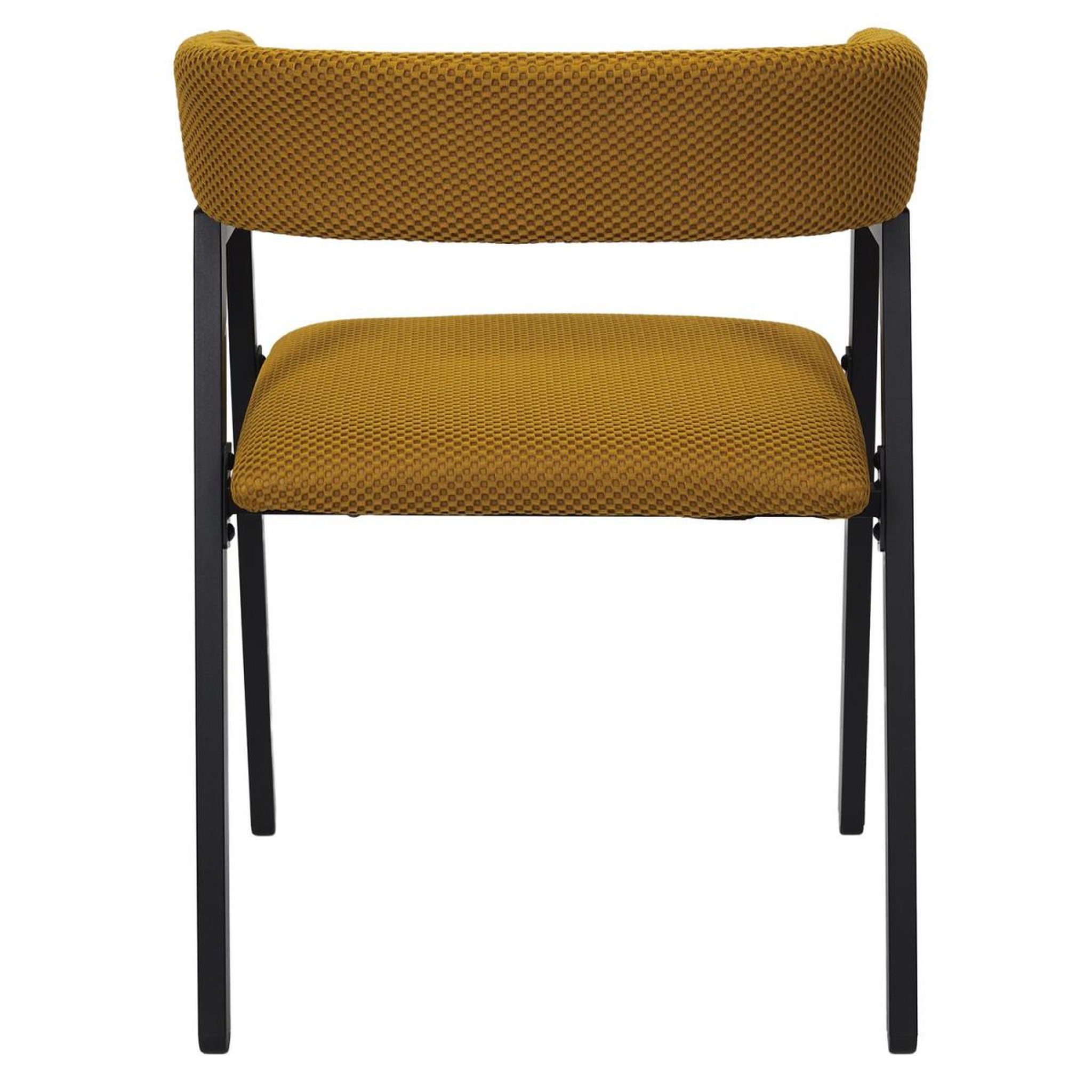 Voir la diapositive 6 : The Home Deco Factory Lot de 2 chaises design  atome  74cm jaune
