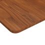 Voir la diapositive 3 : VIDAXL Dessus de table carre Marron fonce80x80x1,5cm Bois chene traite