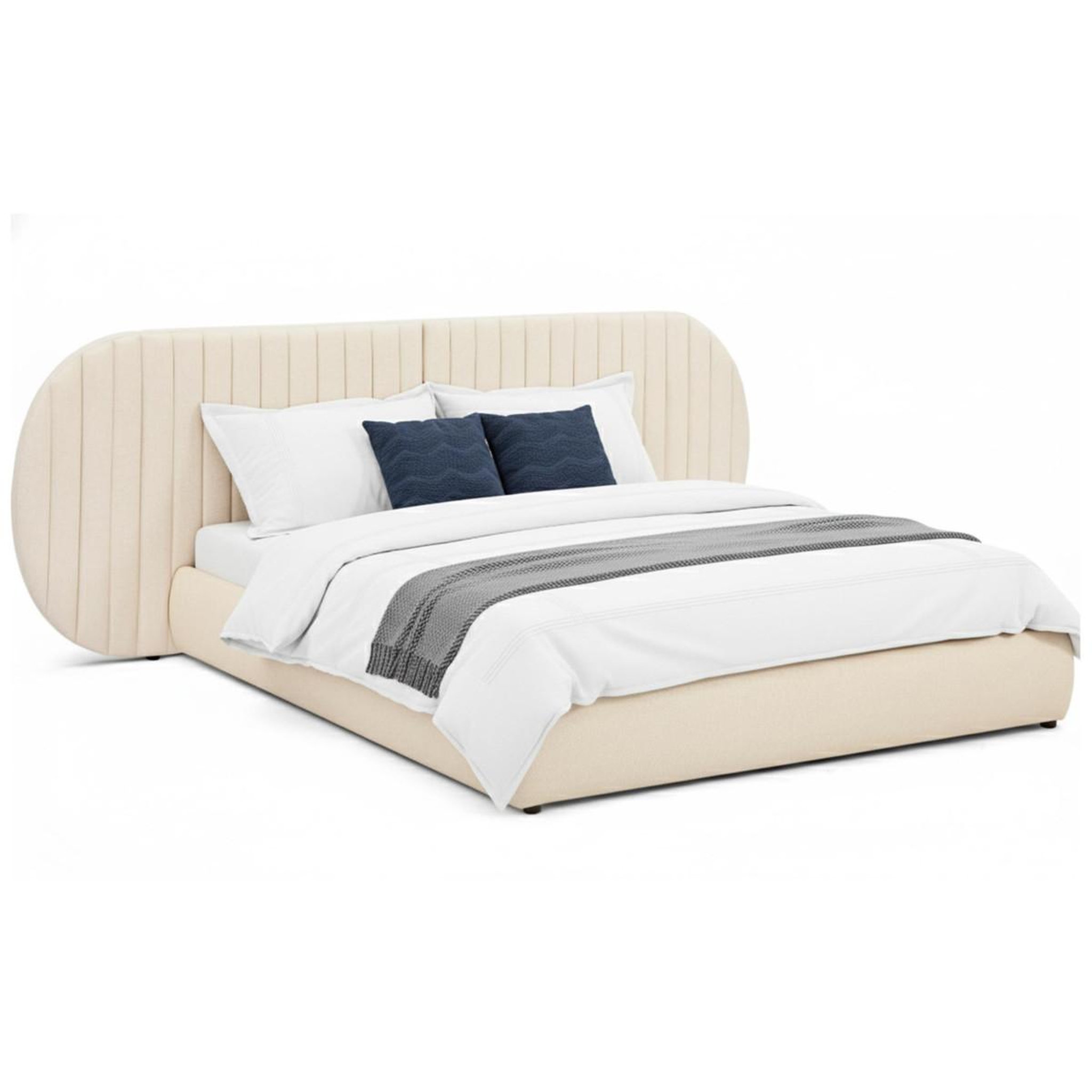 Voir la diapositive 3 : Paris Prix Lit coffre tête de lit modulable  comfy  180x200cm beige