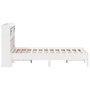 Voir la diapositive 5 : VIDAXL Lit bibliotheque sans matelas blanc 160x200 cm bois pin massif