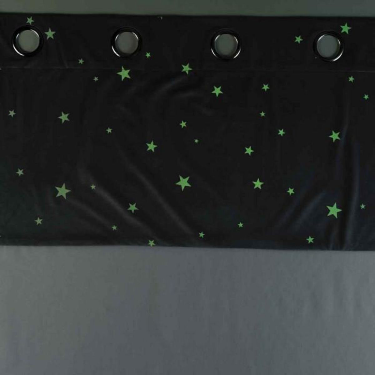Paris Prix Rideau Voilage Phosphorescent  Moonlight  140x240cm Gris