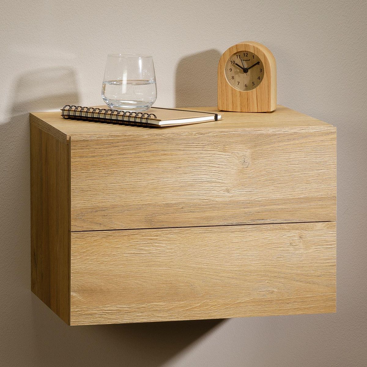 IDIMEX Chevet suspendu FLORENT, en mélaminé