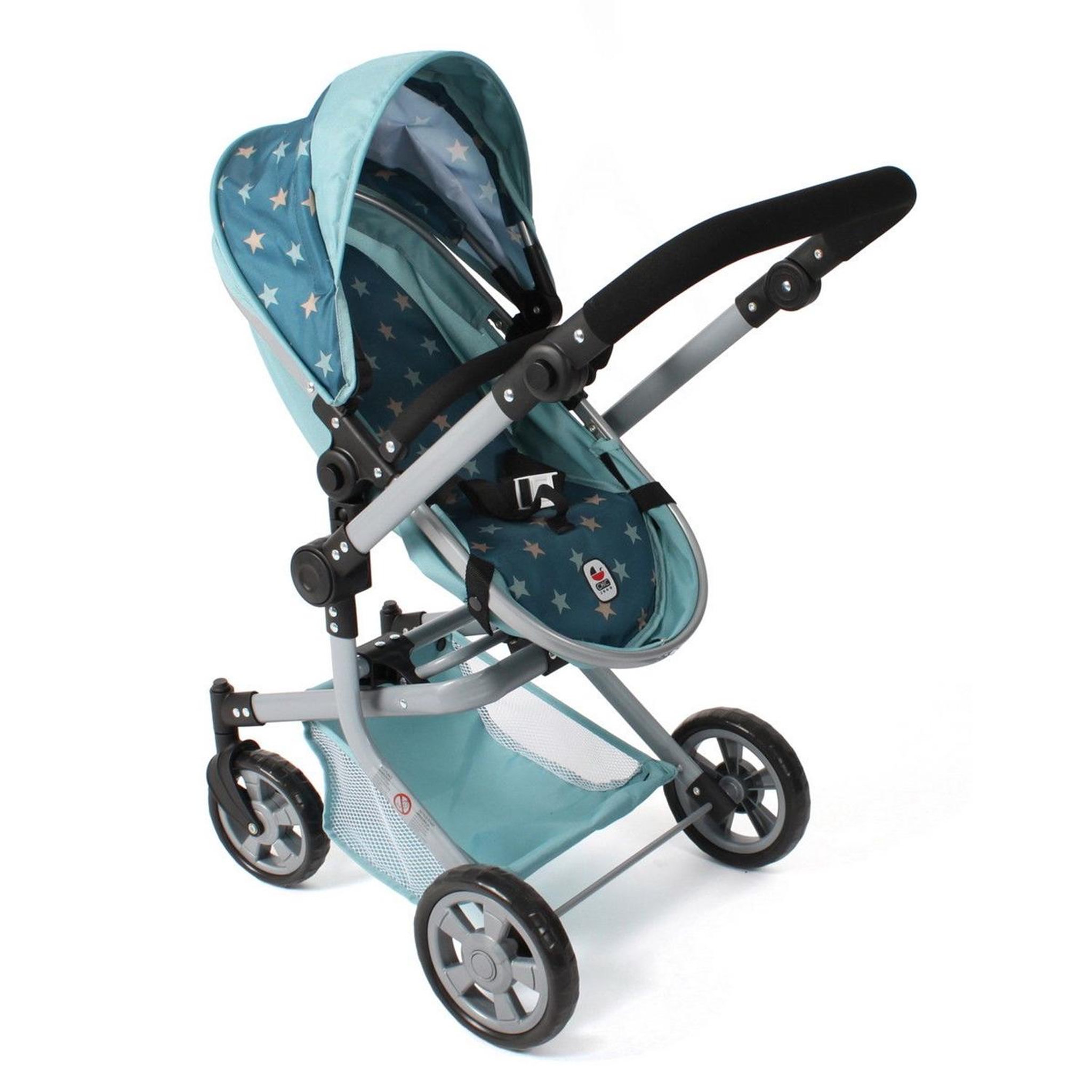 Voir la diapositive 6 : BAYER CHIC 2000 Poupées Landau combiné MIKA - Étoiles turquoise