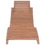 Voir la diapositive 3 : VIDAXL Chaise longue pliable Bois de teck solide