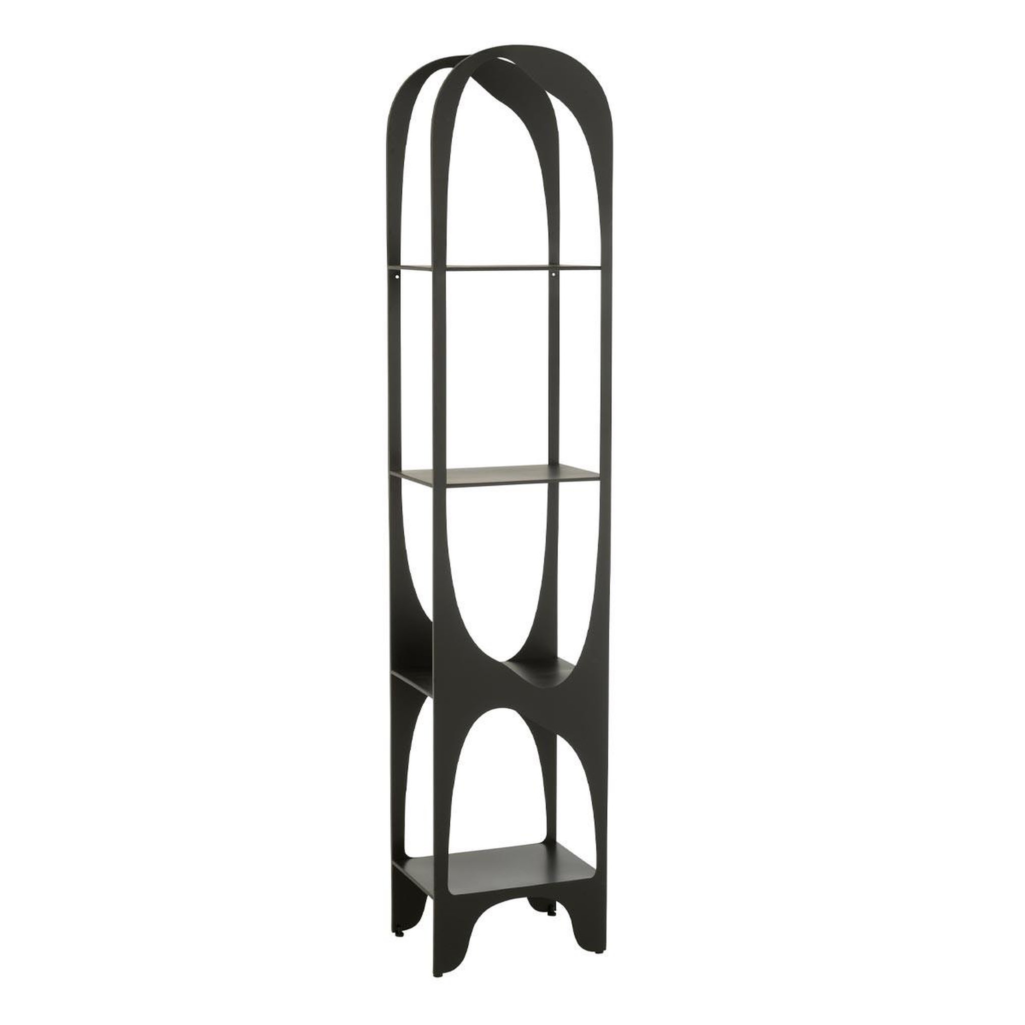 J-LINE Étagère design en métal  var  200cm noir