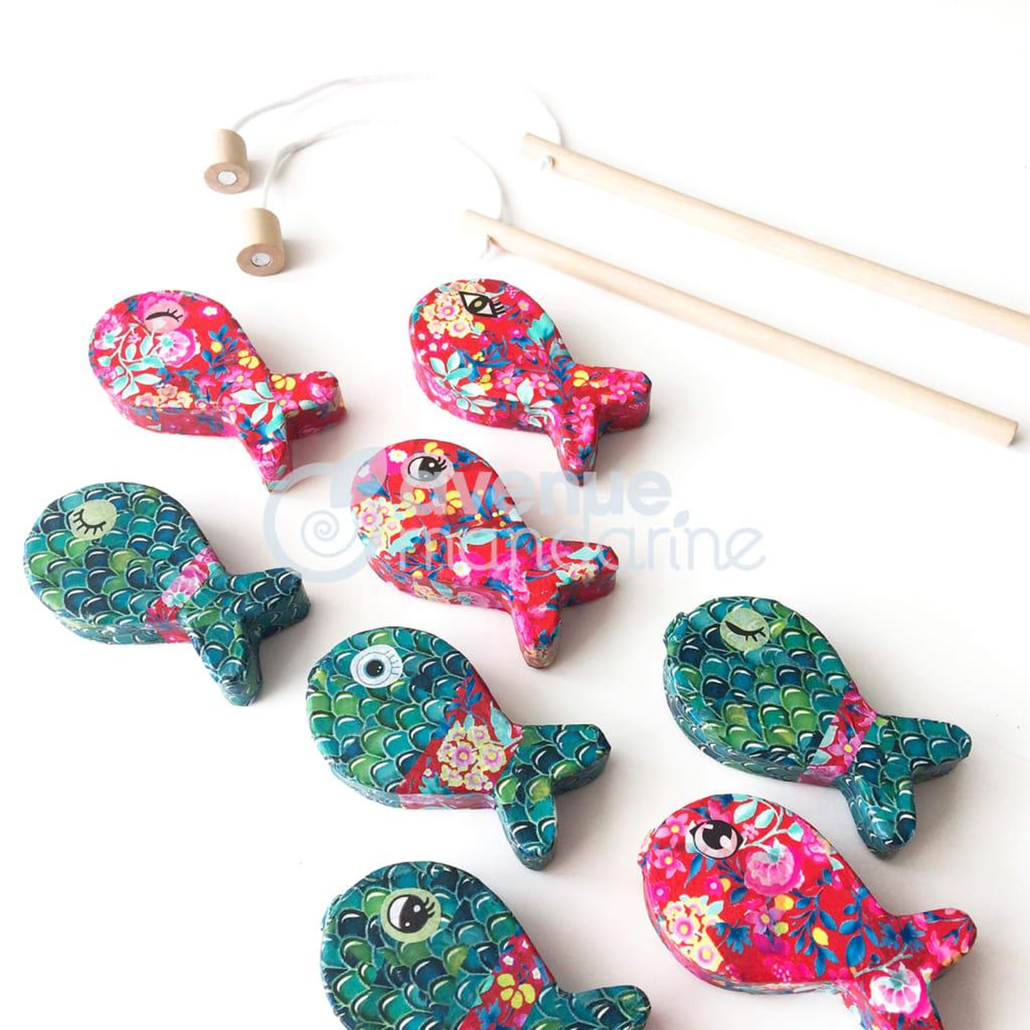 Voir la diapositive 1 : Avenue Mandarine Avenue Mandarine Boîte creative Decopatch Fishing Game