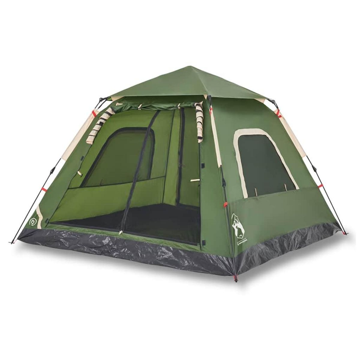 VIDAXL Tente de camping a dome 5 personnes vert liberation rapide