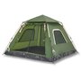Voir la diapositive 2 : VIDAXL Tente de camping a dome 5 personnes vert liberation rapide