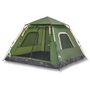 Voir la diapositive 2 : VIDAXL Tente de camping a dome 5 personnes vert liberation rapide