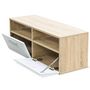 Voir la diapositive 4 : VIDAXL Meubles TV 2 pcs Bois d'ingenierie 95x35x36 cm Chene et blanc