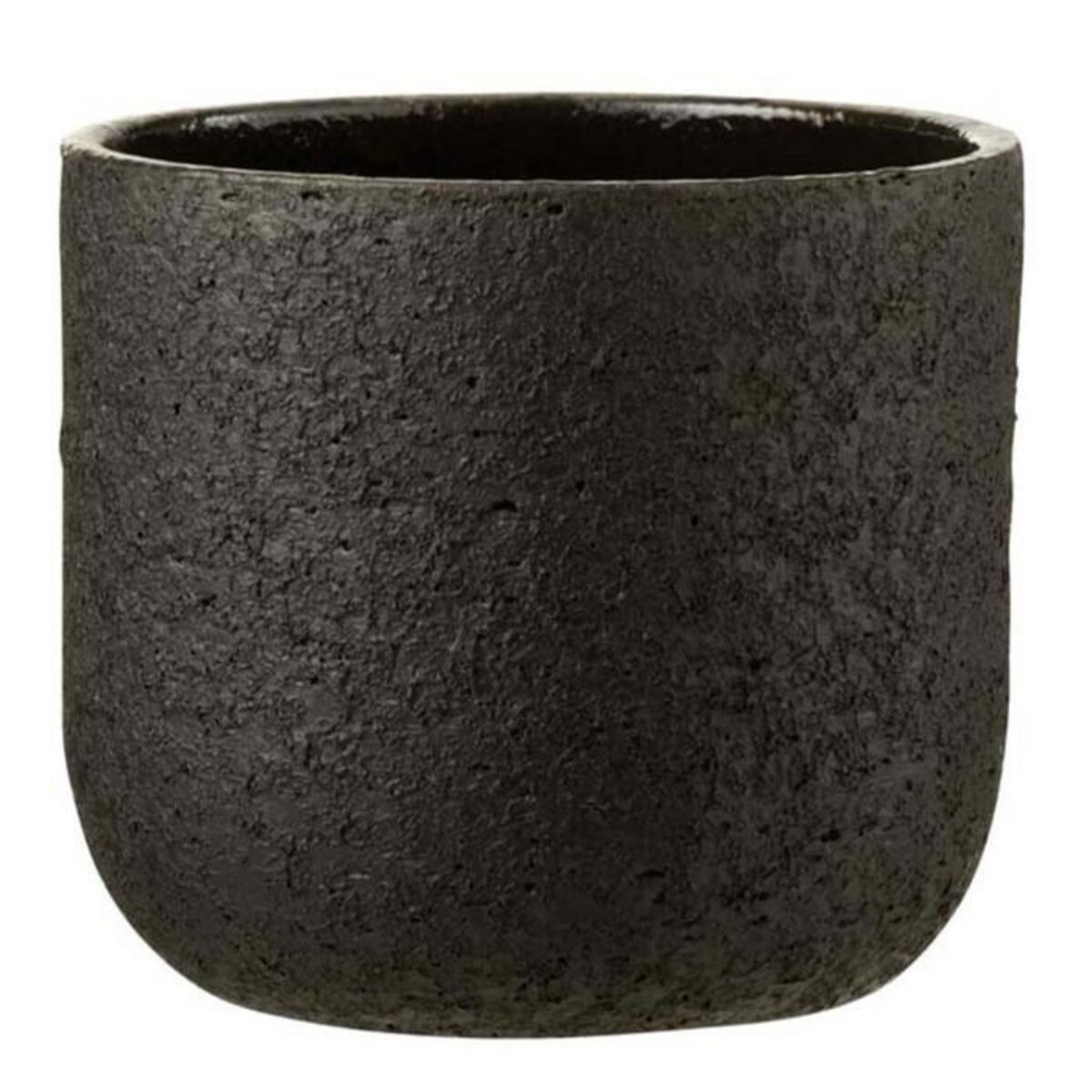 Paris Prix Cache-Pot Design  Rugueux  22cm Noir