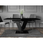 Voir la diapositive 4 : BEST MOBILIER Xandriel - table à manger extensible - noir - 4 à 6 personnes