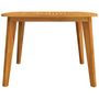 Voir la diapositive 4 : VIDAXL Table de jardin 110x110x75 cm Bois d'acacia solide
