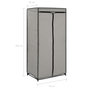 Voir la diapositive 6 : VIDAXL Garde-robe Gris 75x50x160 cm