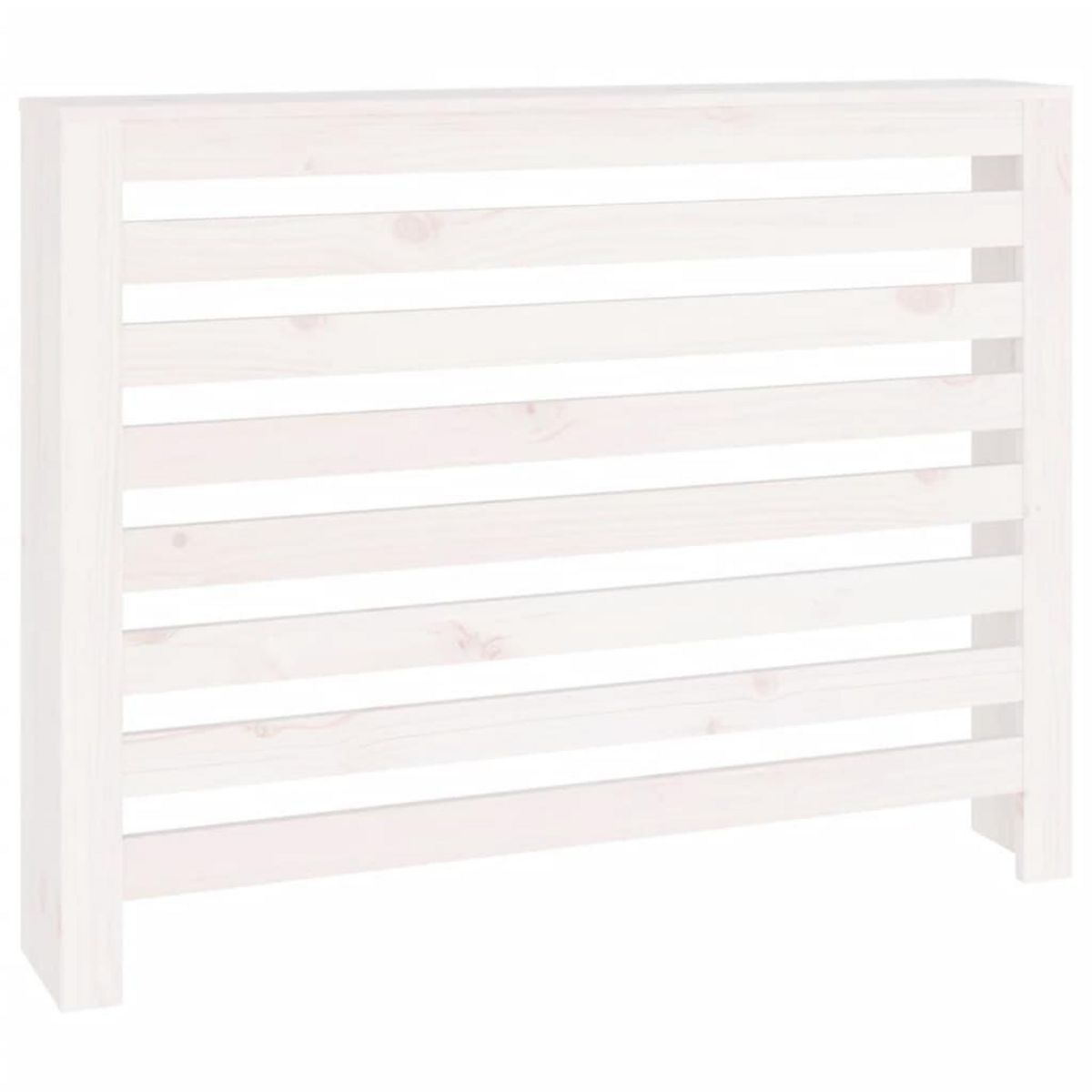 VIDAXL Cache-radiateur Blanc 108,5x19x84 cm Bois massif de pin