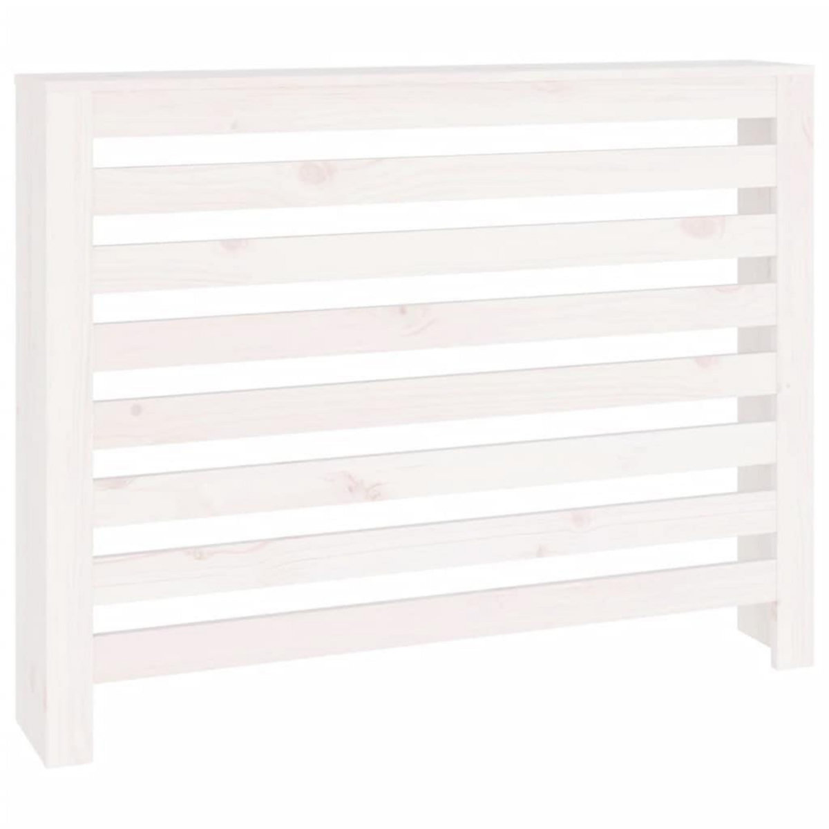 VIDAXL Cache-radiateur Blanc 108,5x19x84 cm Bois massif de pin
