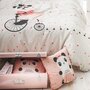 FUTURE HOME coussin coton rose avec panda 40x40cm kids