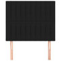 Voir la diapositive 3 : VIDAXL Tetes de lit 2 pcs Noir 100x5x78/88 cm Tissu
