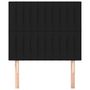 Voir la diapositive 3 : VIDAXL Tetes de lit 2 pcs Noir 100x5x78/88 cm Tissu