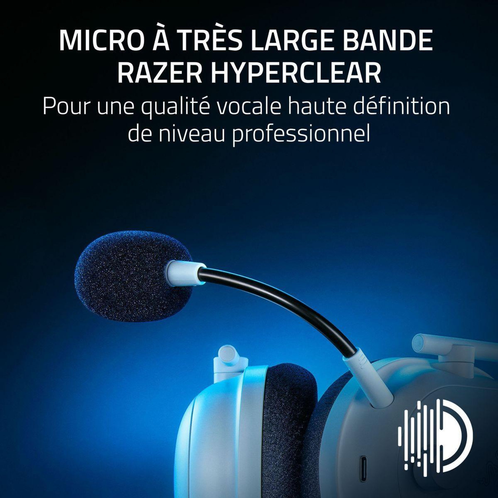 Voir la diapositive 4 : Razer Casque gamer BlackShark V2 Pro Playstation Blanc