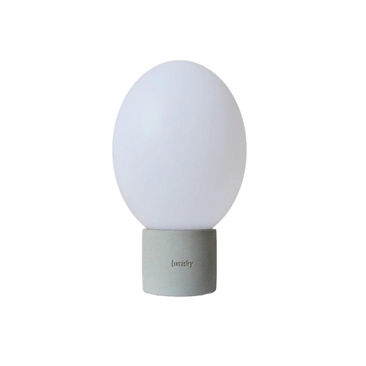 Lumisky Lampe de table sans fil TERRA BETON - 60 à 130 lumens - Ø 20 x H 25 cm - LUMISKY