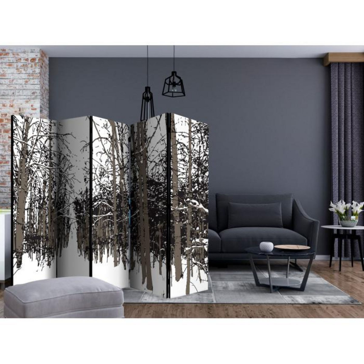 Paris Prix Paravent 5 Volets  Trees Autumn  172x225cm