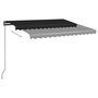 Voir la diapositive 5 : VIDAXL Auvent automatique capteur de vent et LED 350x250 cm Anthracite